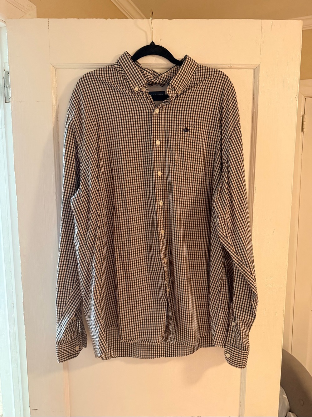 Dockers Black & White Gingham Button-Down Shirt | XLT